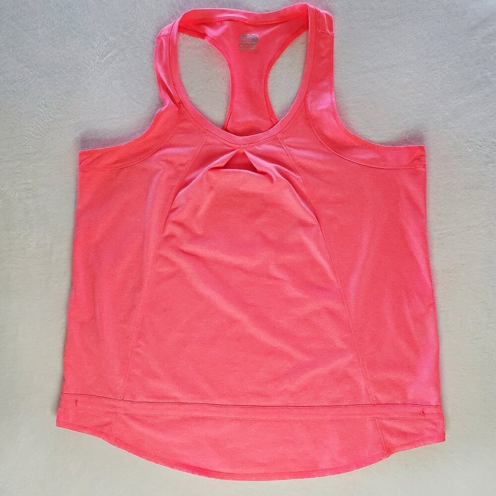 Weatherproof 32 degrees Coral Racerback Tank Top Workout Women's Size Large